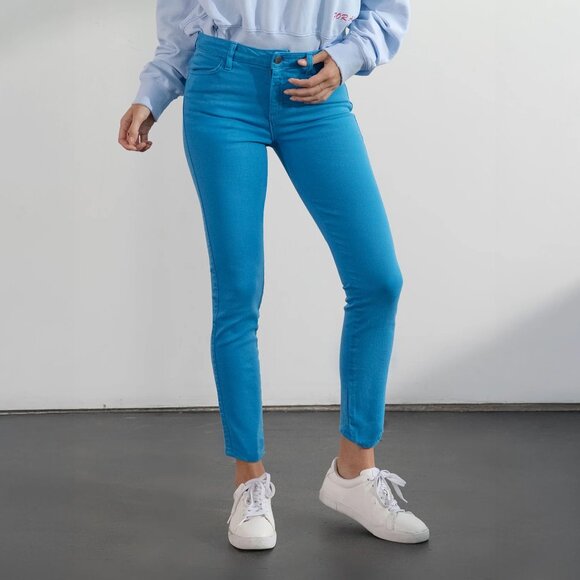 SIWY Lynette Skinny Mid Rise Jeans Blue Lagoon (azure) sz 24 XS NEW NWT - Picture 3 of 10